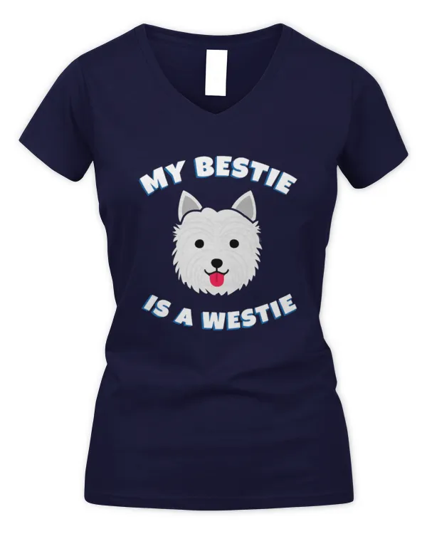 Exclusive Edition #westie 210703 - Women's V-Neck T-Shirt Women's V-Neck T-Shirt