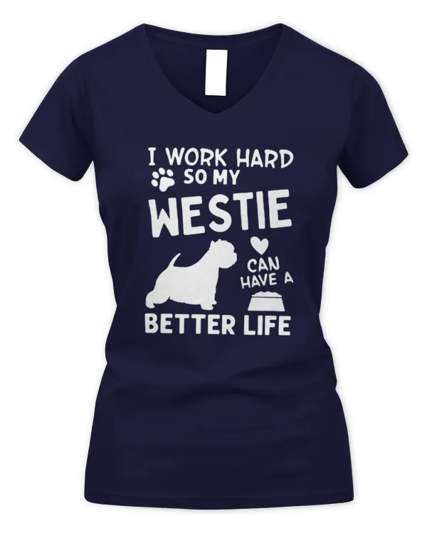 Exclusive Edition #westie 200603 - Women's V-Neck T-Shirt Women's V-Neck T-Shirt