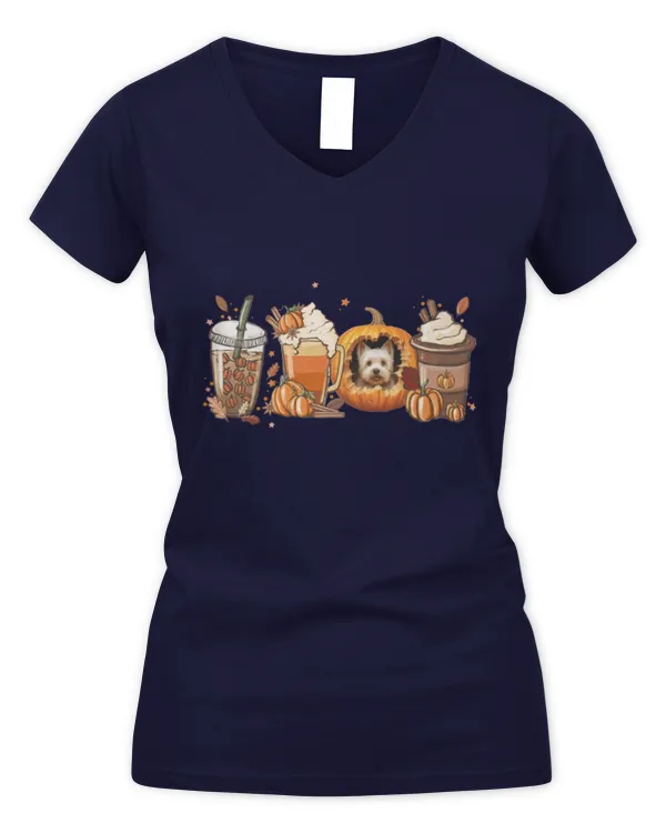 Exclusive Edition #Westie 61024 07 - Women's V-Neck T-Shirt Women's V-Neck T-Shirt