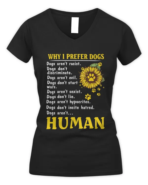 Dogs Prefer - Women's V-Neck T-Shirt Women's V-Neck T-Shirt