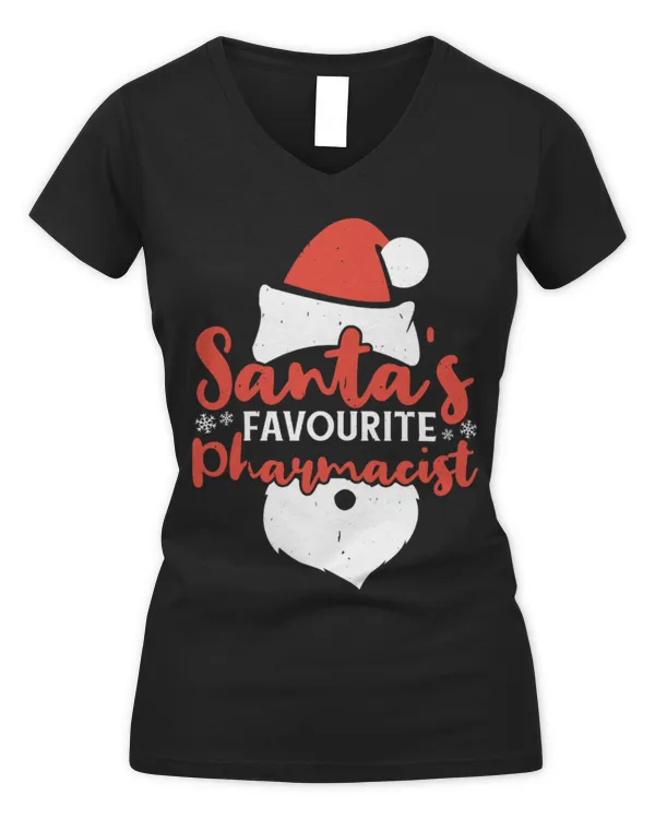 Cute Pharmacist Stud Christmas Santas Favourite 3 - Women's V-Neck T-Shirt Women's V-Neck T-Shirt
