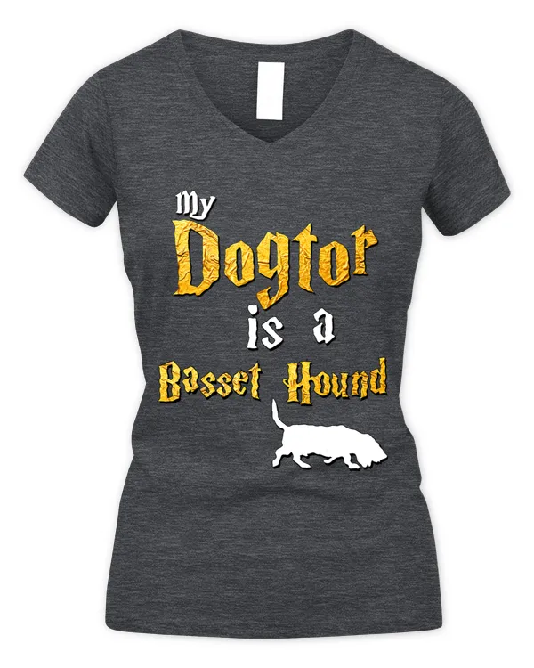 Dog Basset Hound Mens Basset Hound Shirt Basset Hound - Women's V-Neck T-Shirt Women's V-Neck T-Shirt
