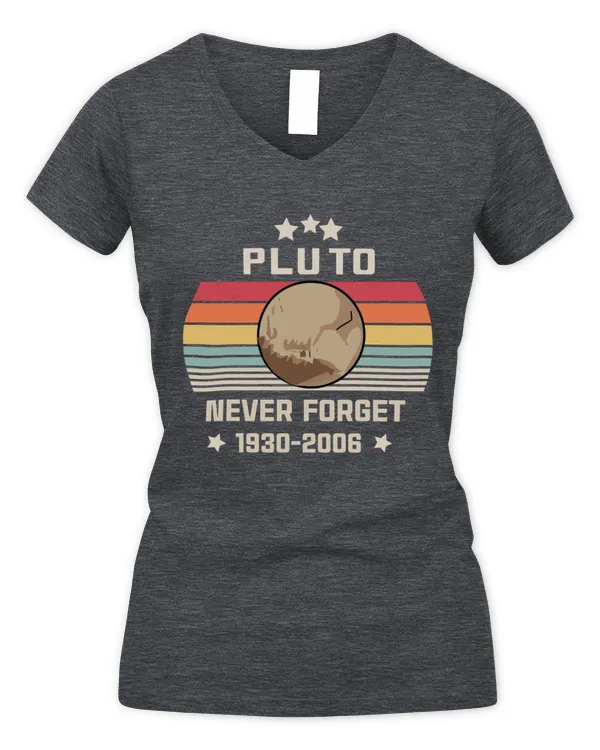 Pluto Never Forget 1930-2006 - Women's V-Neck T-Shirt Women's V-Neck T-Shirt