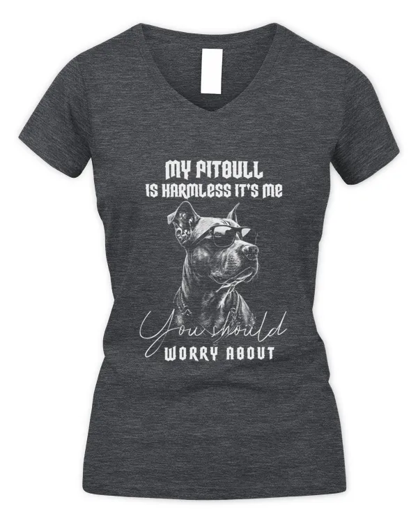 My Pitbull - Women's V-Neck T-Shirt Women's V-Neck T-Shirt