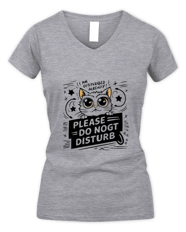Disturbed Cat Humor T-Shirt