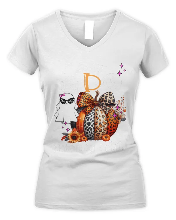 304107259_1055888679_I Don t Do Matching Outfits Family Halloween Ghost - Women's V-Neck T-Shirt Women's V-Neck T-Shirt