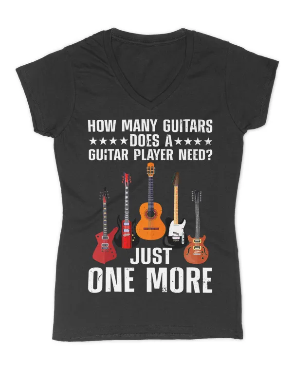 Funny Guitar Player Art For Men Women Guitarist Guitar Lover T-Shirt - Women's V-Neck T-Shirt Women's V-Neck T-Shirt
