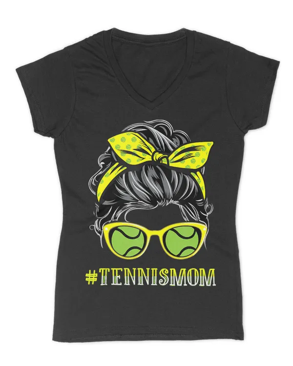 Tennis Mom Shirt Women Tennis Player Mothers Day Tank Top - Women's V-Neck T-Shirt Women's V-Neck T-Shirt