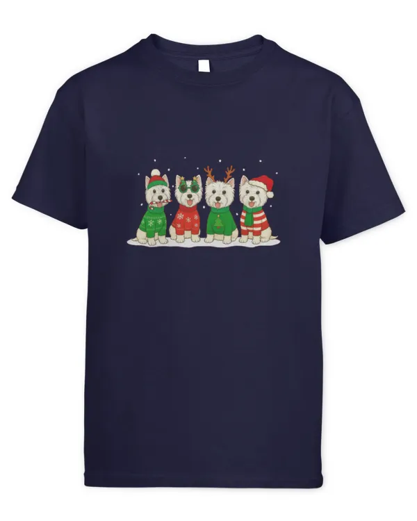 Westie christmas - Kids Standard T-Shirt Kids Standard T-Shirt