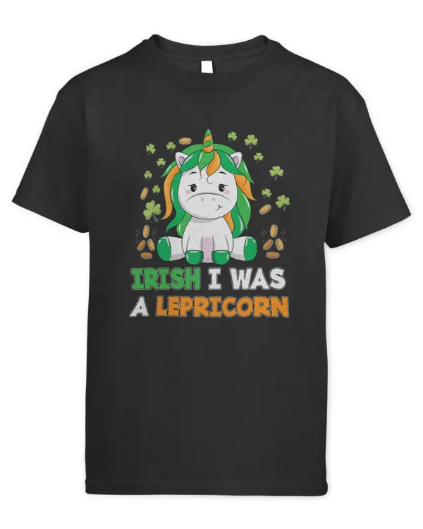 Irish I Was A Lepricorn Irish Unicorn St. Patricks Day 2 - Kids Standard T-Shirt Kids Standard T-Shirt