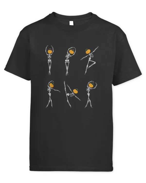 Ballet Dancer Skeletons Pumpkin Head Ballet Dance Halloween - Kids Standard T-Shirt Kids Standard T-Shirt