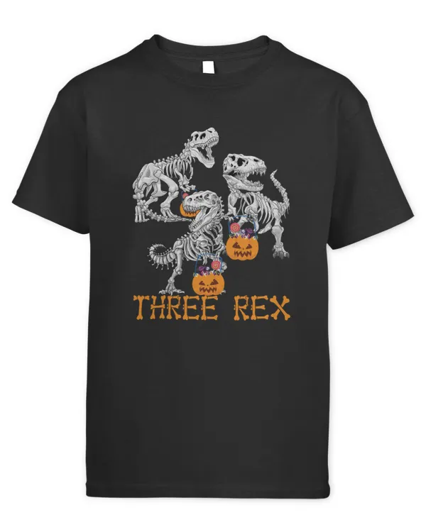 Three Rex Dinosaur Skeleton Halloween Costume For Boys Kids
