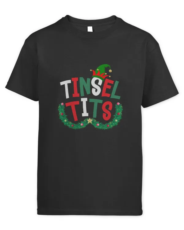 Tinsel Tits Christmas Couple Matching Jingle Balls - Kids Standard T-Shirt Kids Standard T-Shirt