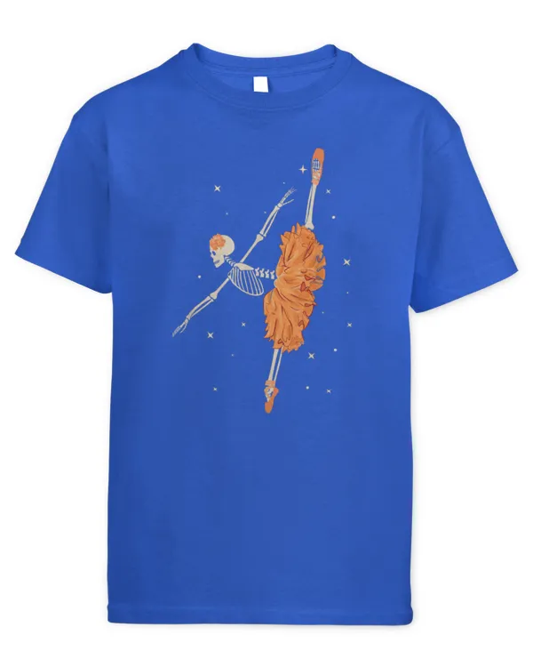 Dancing Skeleton Ballerina Ballet Dance Halloween Women Girl_2 - Kids Standard T-Shirt Kids Standard T-Shirt