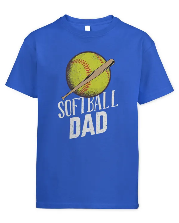 Cute Softball Dad Softball Player Softball 1 - Kids Standard T-Shirt Kids Standard T-Shirt