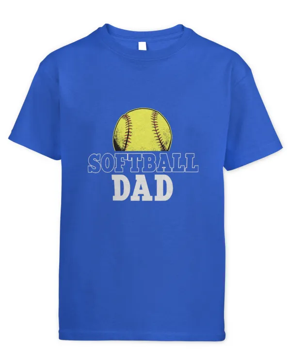 Cute Softball Dad Team Sport Fathers Day - Kids Standard T-Shirt Kids Standard T-Shirt