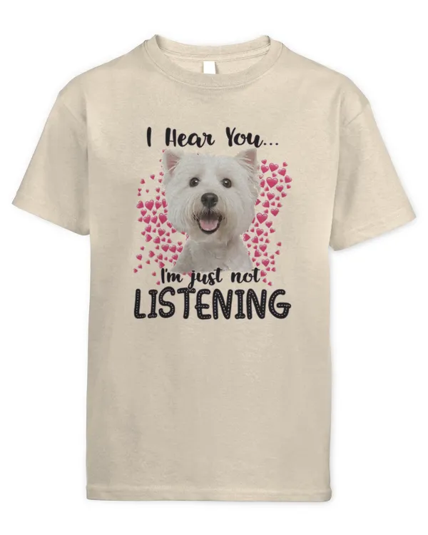 Westie_Listening - Kids Standard T-Shirt Kids Standard T-Shirt