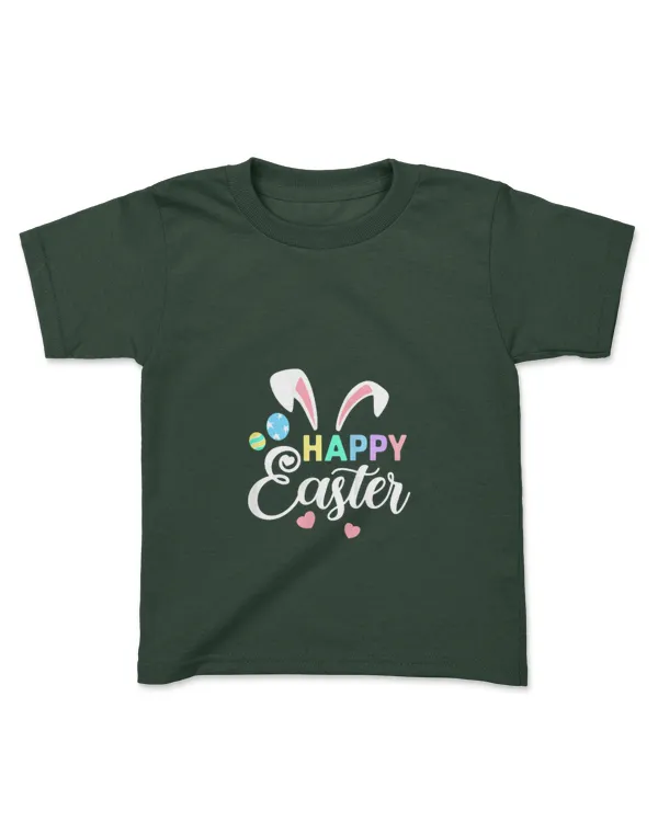 Womens Happy Easter Bunny Easter Eggs Rabbit Ears Womens Tank Top - Kids Standard T-Shirt Kids Standard T-Shirt