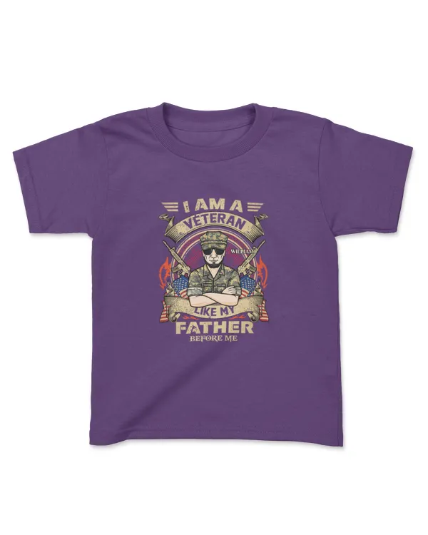 I Am A Veteran Like My Father - Gift For 4th Of July - Personalized, Gifts For Veterans Day, Gifts Idea For Veterans Day