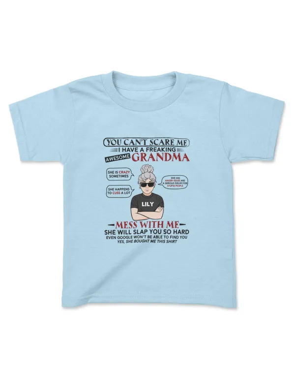 I Have A Freaking Awesome Grandma - Personalized Shirt, Gifts For Granddaughter, Gifts Idea For Granddaughter