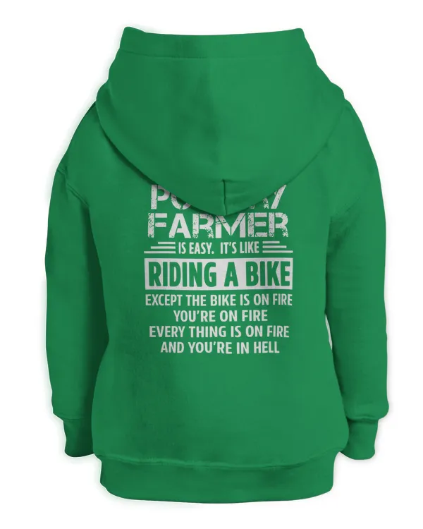 Being A Poultry Farmer Shirt - Kids Pullover Hoodie Kids Pullover Hoodie