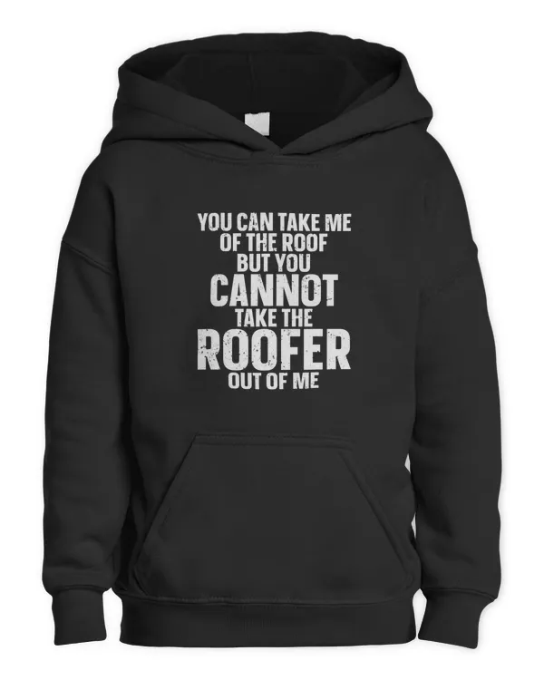 Roofer Funny Retro Roofing Roof Equipment Job Repair61 - Kids Pullover Hoodie Kids Pullover Hoodie