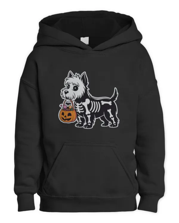 Westie halloween - Kids Pullover Hoodie Kids Pullover Hoodie