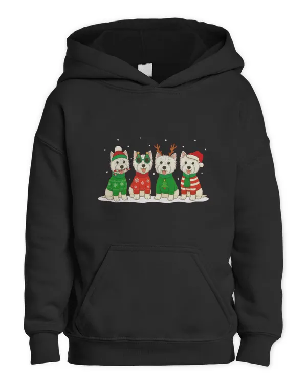 Westie christmas - Kids Pullover Hoodie Kids Pullover Hoodie