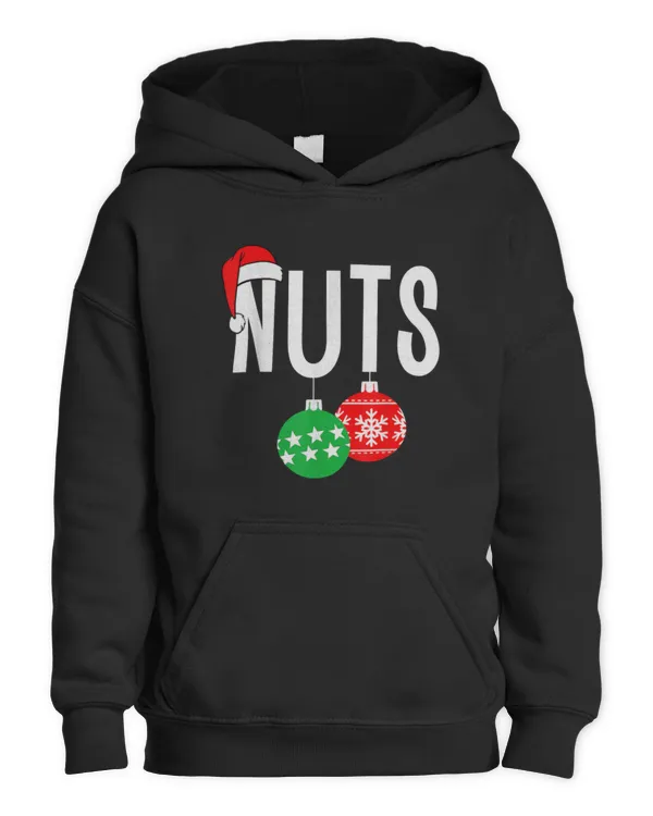 Chest Nuts Matching Chestnuts Christmas Couples Nuts - Kids Pullover Hoodie Kids Pullover Hoodie