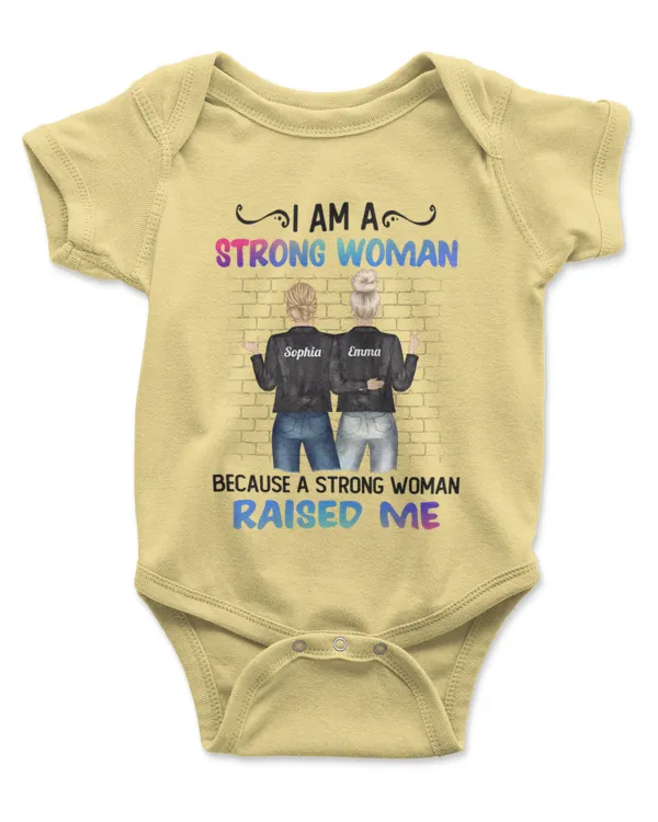 I'm A Strong Woman - Personalized Shirt , Gifts For Daughter, Gifts Idea For Daughter - Infant Short Sleeve Bodysuit Infant Short Sleeve Bodysuit