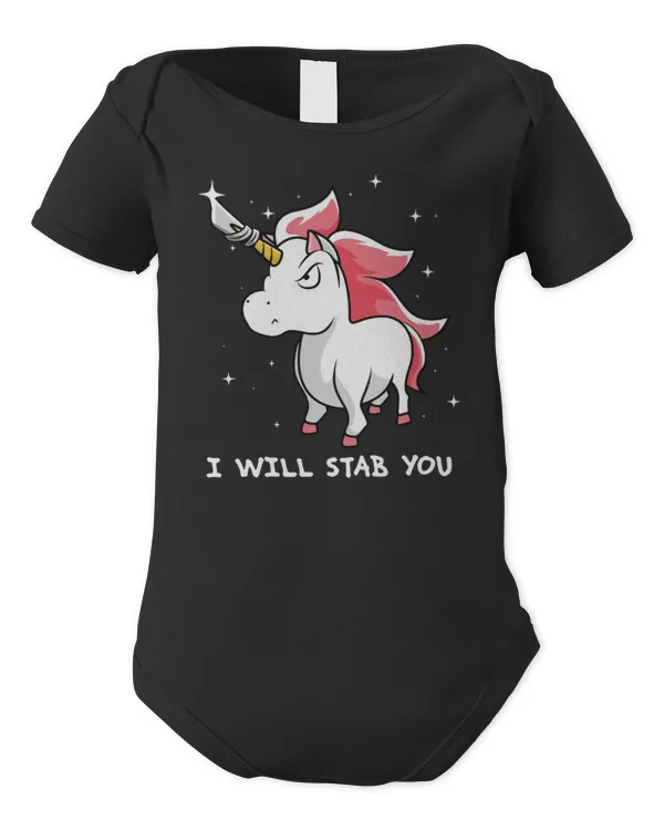 I Will Stab You - Infant Short Sleeve Bodysuit Infant Short Sleeve Bodysuit