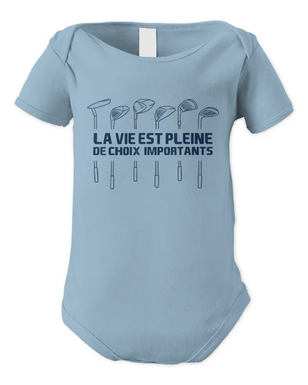 Golf Humour La Vie Est Pleine De Choix Importants Golfeur - Infant Short Sleeve Bodysuit Infant Short Sleeve Bodysuit
