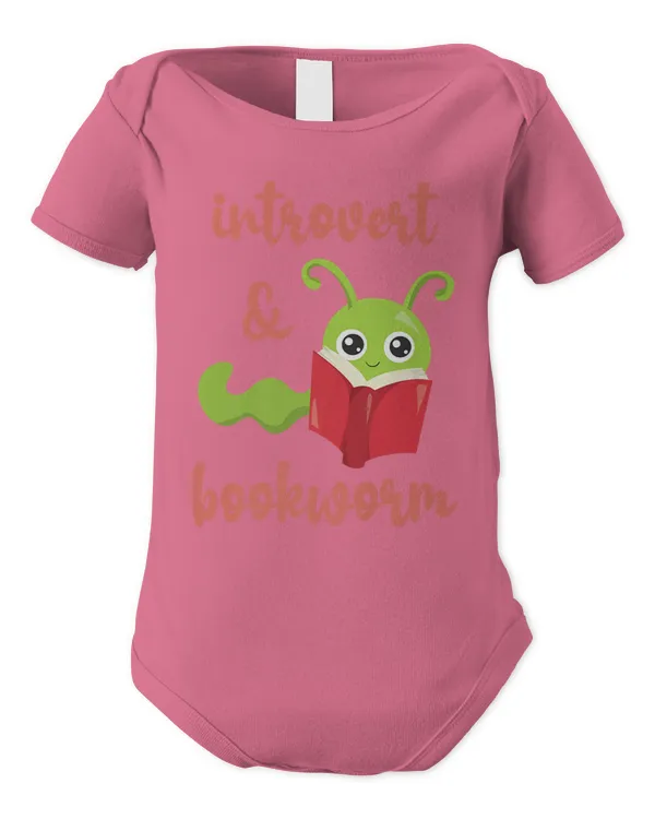 Bookworm Introvert - Fun Book Lovers Reading Shirt - Infant Short Sleeve Bodysuit Infant Short Sleeve Bodysuit