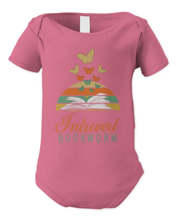 Bookworm Introvert - Fun Book Lovers Reading T-Shirt (2) - Infant Short Sleeve Bodysuit Infant Short Sleeve Bodysuit