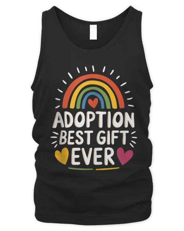 Love Makes A Family Adoption, Adoptive Parents Adoption Day Tee - Men's Tank Top Men's Tank Top