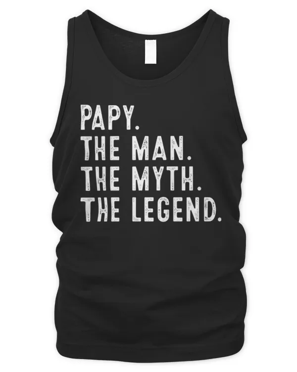 Papy The Man The Myth The Legend Shirt Funny Gifts Papy Long Sleeve T-Shirt - Men's Tank Top Men's Tank Top