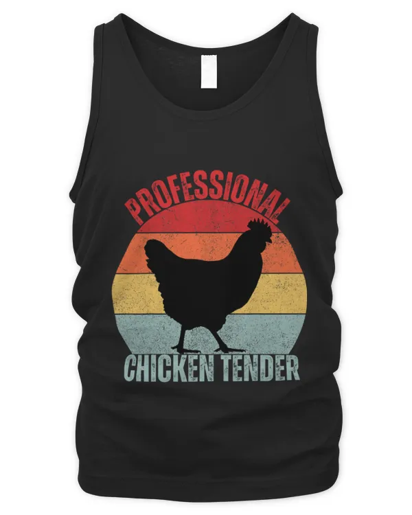 Chicken Pet Farmers Puns Professional Chicken Tender - Men's Tank Top Men's Tank Top