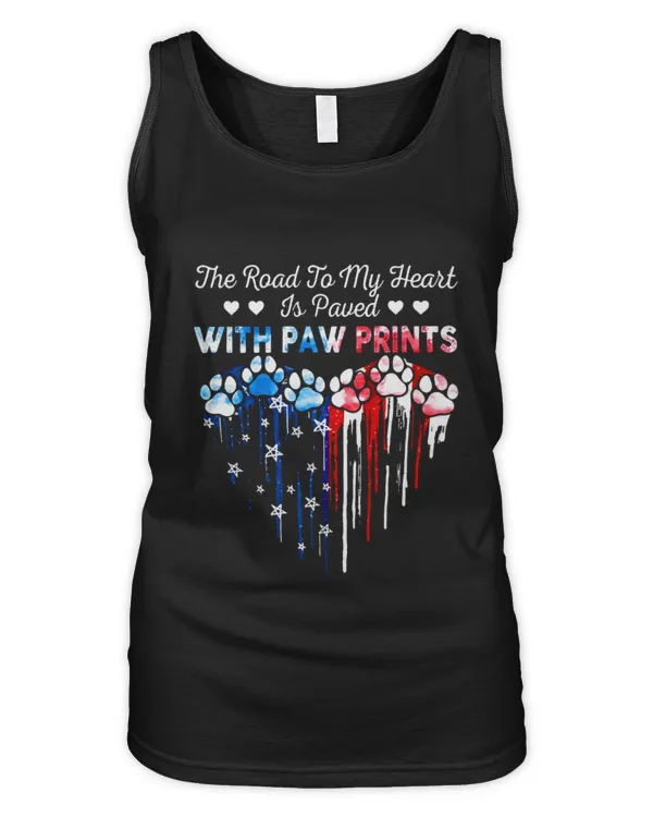 The Road To My Heart Is Paved With Paw Prints - Women's Tank Top Women's Tank Top