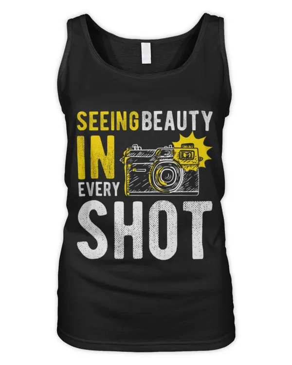 Cute Photographer Seeing Beauty In Every Shot Photographer Photography Camera - Women's Tank Top Women's Tank Top