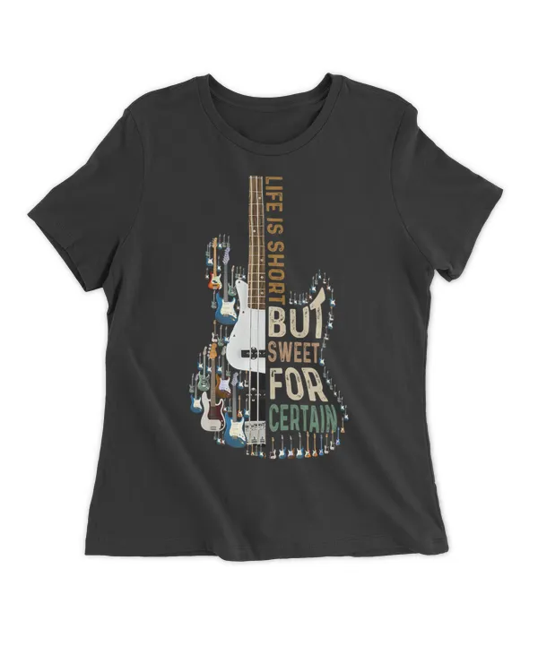 Life Is Short But Sweet For Certain Guitar Lover-Music Lover T-Shirt - Women's Premium Slim Fit Tee Women's Premium Slim Fit Tee