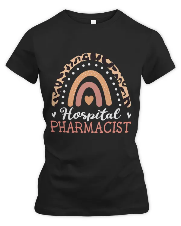 Cute Pharmacist Hospital Pharmacist Leopard Rainbow - Women's Premium Slim Fit Tee Women's Premium Slim Fit Tee