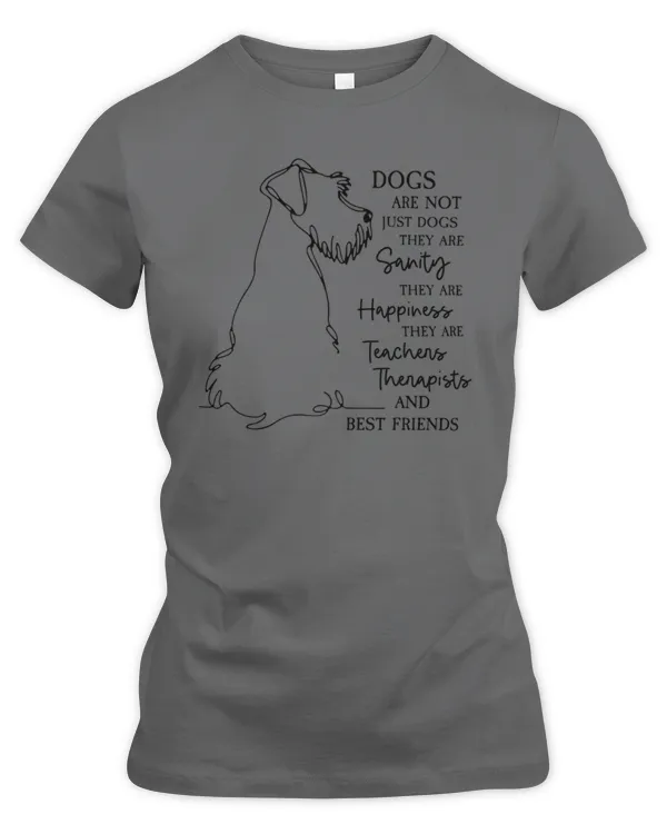 Dogs Are Not Just Dogs Schnauzer - Women's Premium Slim Fit Tee Women's Premium Slim Fit Tee