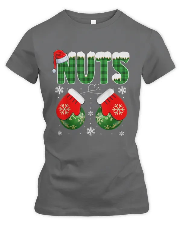 Chestnuts Matching Family Chest Nuts Christmas Couples Nut - Women's Premium Slim Fit Tee Women's Premium Slim Fit Tee