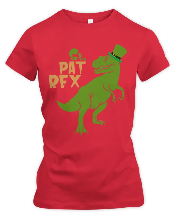 St Patricks Day Tee Shamrock Shirt Funny St Pat Rex Day Boys 3 - Women's Premium Slim Fit Tee Women's Premium Slim Fit Tee
