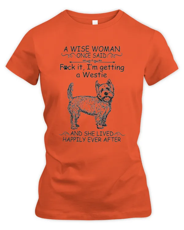 Westie_woman - Women's Premium Slim Fit Tee Women's Premium Slim Fit Tee