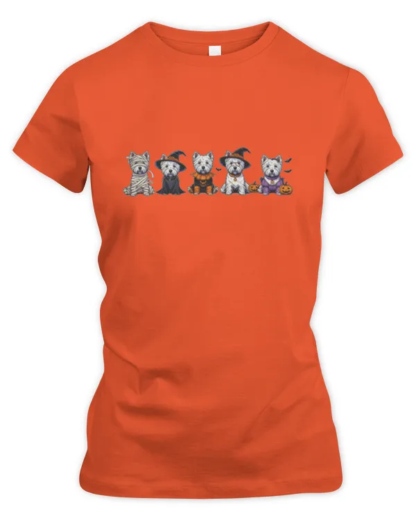 Westie halloween 2 - Women's Premium Slim Fit Tee Women's Premium Slim Fit Tee