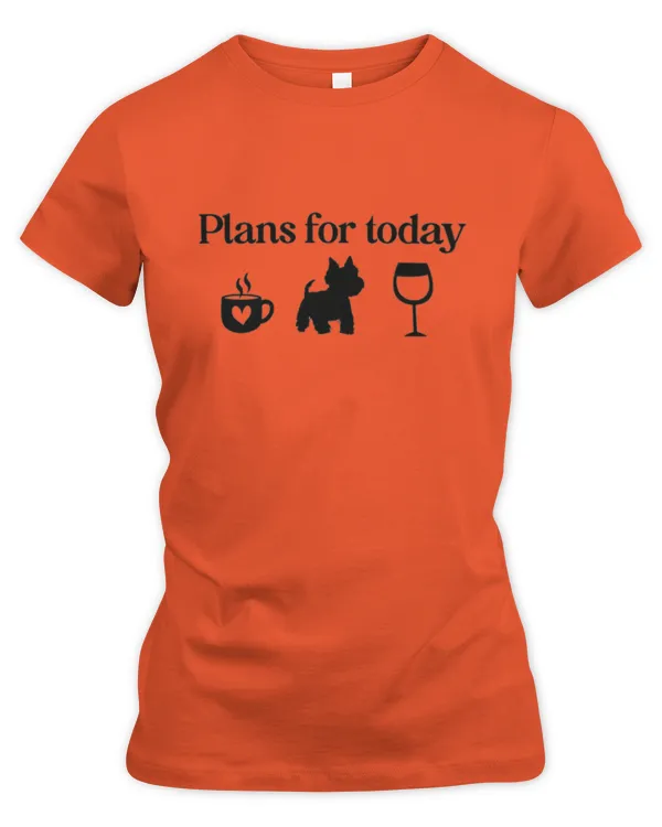 Westie plan for today 2 - Women's Premium Slim Fit Tee Women's Premium Slim Fit Tee