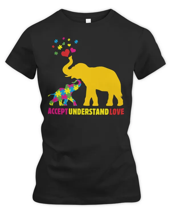 Autism Autistic Awarenesses Elephant Mom Accept Understand Love Cute Heartsautistic Autism Awareness