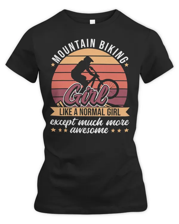 Cycling Bicycle Awesome Mountain Biking Girl 677 Road Bike