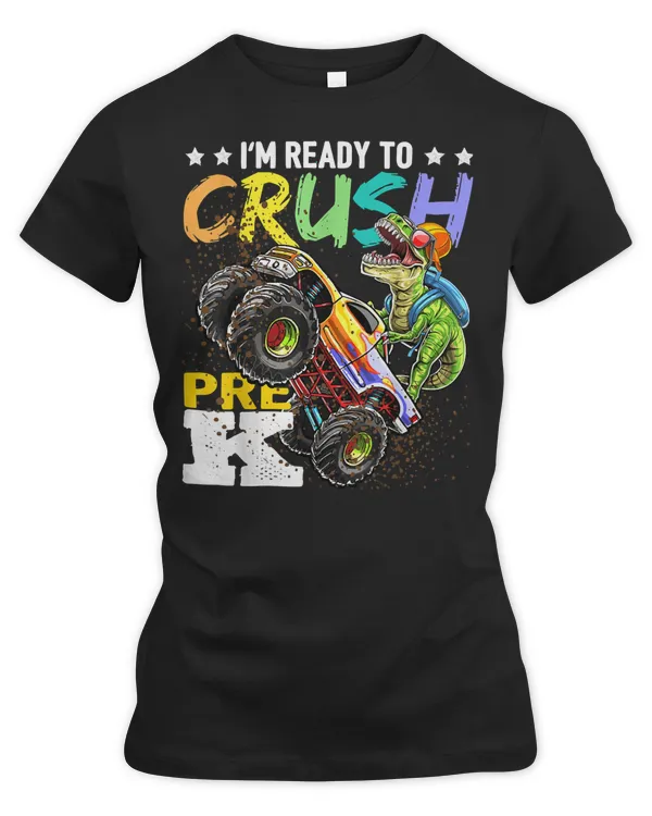 Dinosaur Dino Crush PreK Dinosaur Monster Truck Back to School T Rex Saurus